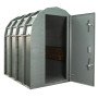 Armor capsule ROUND made of 6 mm metal with reinforced stiffening ribs