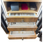 Burglar resistant safe CLE III.80.EW COMBI BROWN