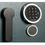 Fire- and Burglary-Resistant Safe CLE III.95.K.E.T DARK GREY