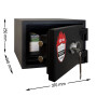 Fire-proof safe FRS.25.K BLACK