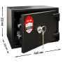 Fire-proof safe FRS.30.K BLACK