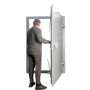 Metal hermetically sealed protective doors for shelters BIG 1500*2180