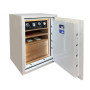 Burglar resistant safe CLE III.80.E COMBI WHITE GLOSS  WOOD