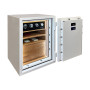 Burglar resistant safe CLE III.80.E COMBI WHITE GLOSS  WOOD