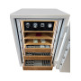 Burglar resistant safe CLE III.80.E COMBI WHITE GLOSS  WOOD