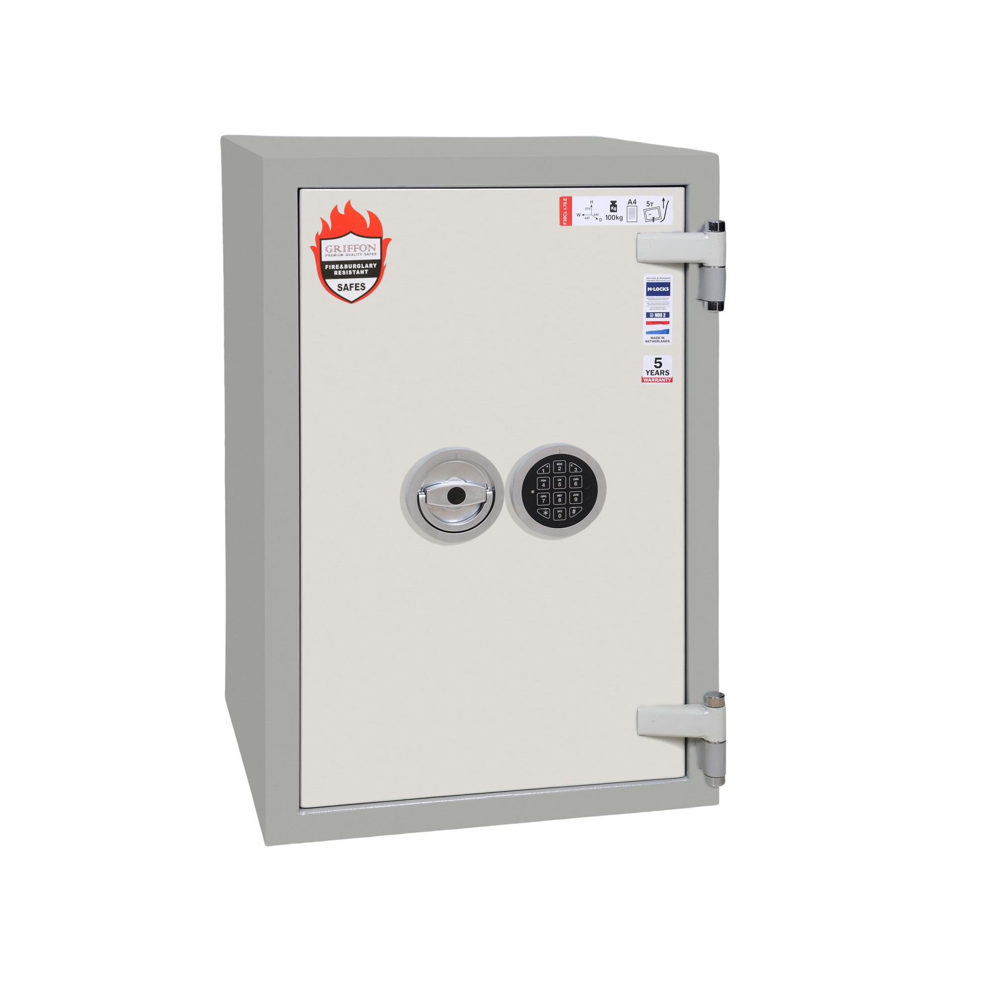 Fire and Burglar resistant safe F.30CLI.70.E