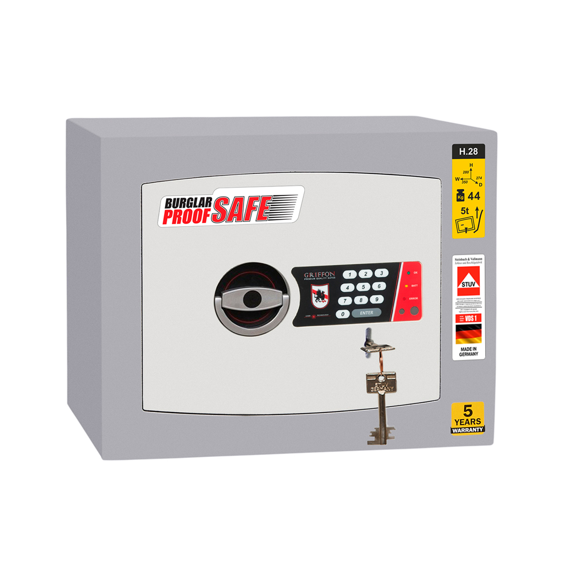Burglar-resistant safe HG.28.K.ET 